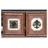 2 Ornate Art Framed Pieces