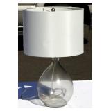 24" Tall Glass Bubble Lamp Tested & Works