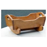 Very Solid Wood Doll Rocker Crib