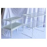 13 Plastic Coated Wire Stackers For Shelves or