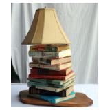 Lamp Made From Vintage Books