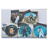 5 Elvis Collector Plates Boxed w COAs