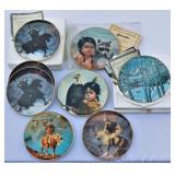 7 Assorted Collector Plates of Native Americans