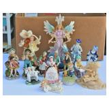 Assorted Vintage To Newer Ceramic Figurines