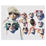 Wall Hanging Masks Porcelain & Ceramic