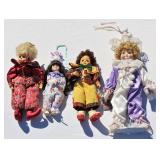 4 Girl Clown Dolls