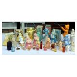 Large Lot Avon Figurines Bottles Etc Many Full