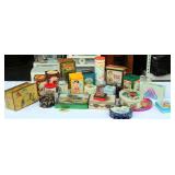 Lot of Tins Metal Boxes Some Vintage