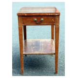 Vintage Mersman Side Table w Drawer Needs TLC