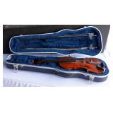 Violin in Case Says Antonius Stradiuvarius