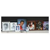 Large Lot of Elvis Presley Framed Pictures Photos