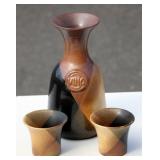 Pottery Craft USA Vino Carafe & Cups