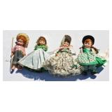4 Madam Alexander Dolls Americana Collection