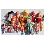 Lot of Dolls Small to Tiny Kewpie to Rag Dolls