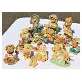 Bear Figurines Cherished Treasures Springtime