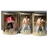 3 Elvis Dolls in Boxes from Hasbro