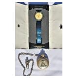 Elvis Presley Pocket Watch & Coin Watch