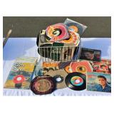 Lot of 45RPM Records Beatles to Elvis