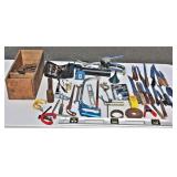 Misc Hand Tools in Wood Box