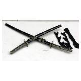 Pair of Samurai Swords w Sheaths in Box