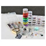 Lot of Gems Crystals Rocks and Settings