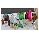 Lot of Small Vintage Bottles Perfume to Pills