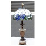 Working Lamp w Hand Made Stained Glass Shade