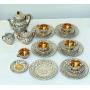 Duco Gold China Bavaria Tea Set w 6 Place Setting
