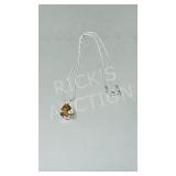 Sterling & Morganite pendant & chain