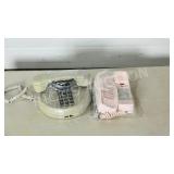 2 vintage push button phones