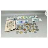 collection of world currency