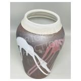 glazed pottery vase - 9' tall