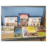 HO scale model train buildings