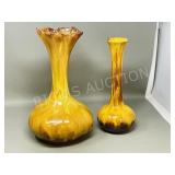 Blue Mountain Pottery vases - 11' & 12'