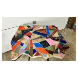 1800's hand crafted patch work bed spread