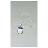Sterling & Agate Pendand & chain set