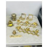 lot of assorted brass ornaments