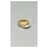 10, 14 & 18k gold rings soldered w/ diamonds