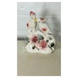 ceramic parrots - 9' w x 13' tall