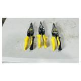 3- Stanley straight tin snips