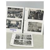 3- sheets w/ B/ W photos pre war Germany/ Hitler