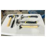 5 various style hammers