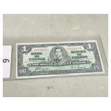 Canada- 1937 one dollar bank note