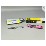 2 new Buck bantam & collage folding knives