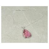 Calgite & sterling necklace