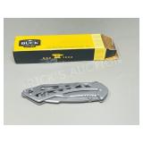 new- Buck bones framelock tanto point knife