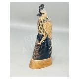 Cape Buffalo horn carved 8' tall bird ornament