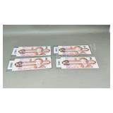 4 - 1986 Canadian $2.00 bills