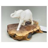 John Perry sculpted elephant on base