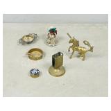 bag- assorted brass & metal decor